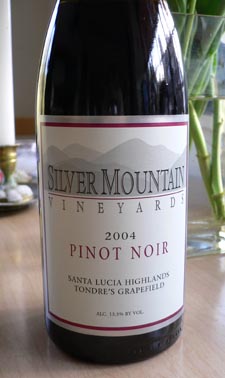 Silver Mountain Pinot Noir Tasting Notes